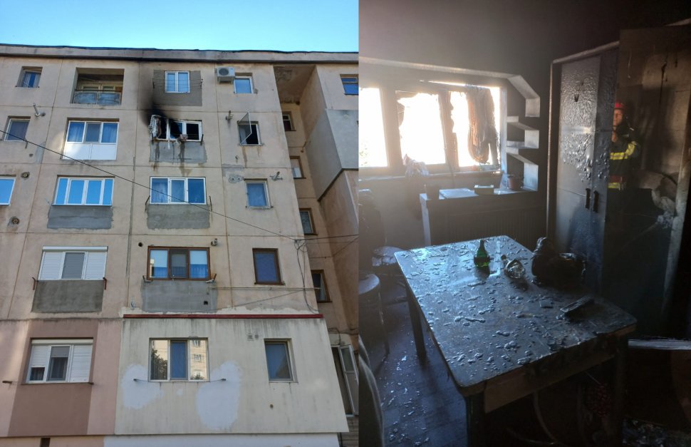 Explozie puternică într-un bloc din orașul Turceni. Printre victime se află și copii