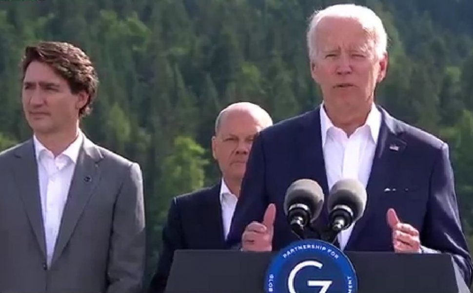 Joe Biden lansează la G7 Parteneriatul pentru Infrastructură Globală  | Liderii grupului dezvăluie sancțiunea care lovește "inima" mașinii de război a Rusiei