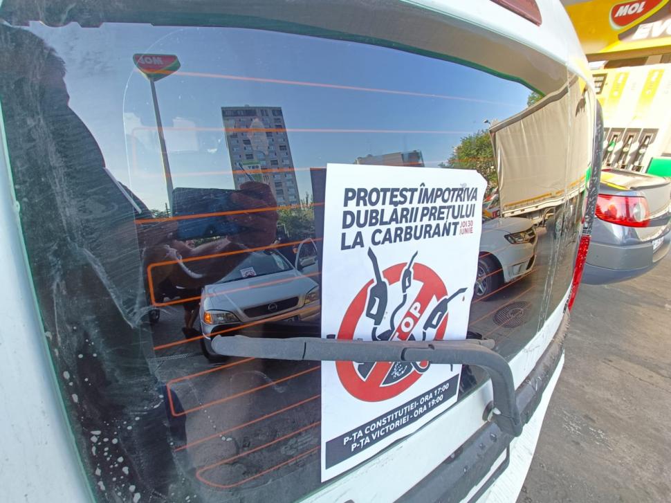 Protest în benzinăriile din Capitală | Ce mesaj le transmit românii guvernanţilor  776566