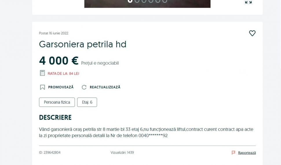 Un român vinde o garsonieră cu doar 4.000 de euro. Cum arată și ce dotări are 776784