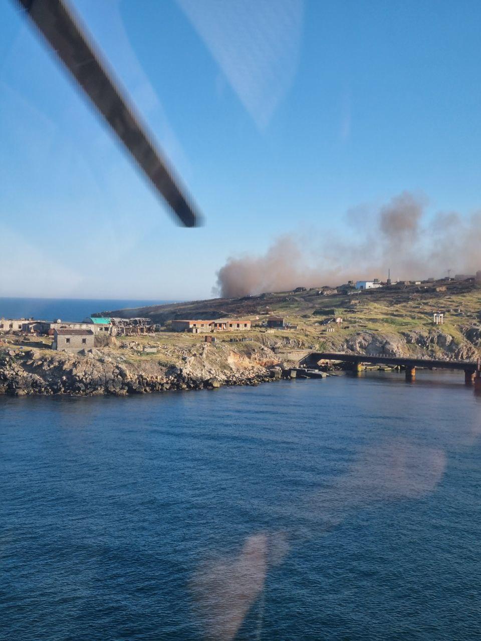 Ce s-a întâmplat pe Insula Șerpilor după ce trupele ruse au fost alungate | Imaginile publicate de un fost colonel rus 777066