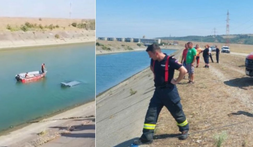 Doi tineri au murit pe loc după ce au sărit cu o maşină într-un canal al râului Siret