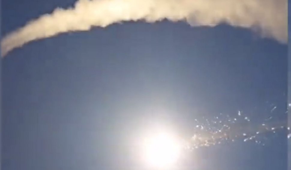 Momentul în care apărarea ucraineană interceptează rachetele cu care rușii au bombardat Dnipro