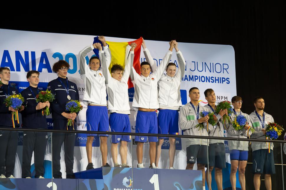 David Popovici, campion european la 50 de metri liber. Este a patra medalie de aur câștigată 778001