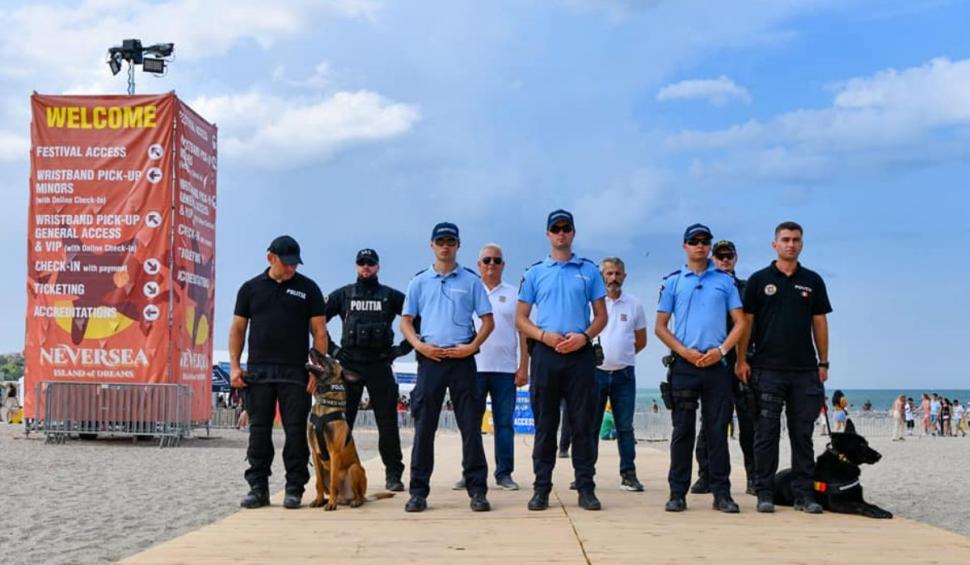 Sute de poliţişti, jandarmi şi ofiţeri antidrog se află la Neversea | 70.000 de oameni au fost prezenţi în prima seară 777882