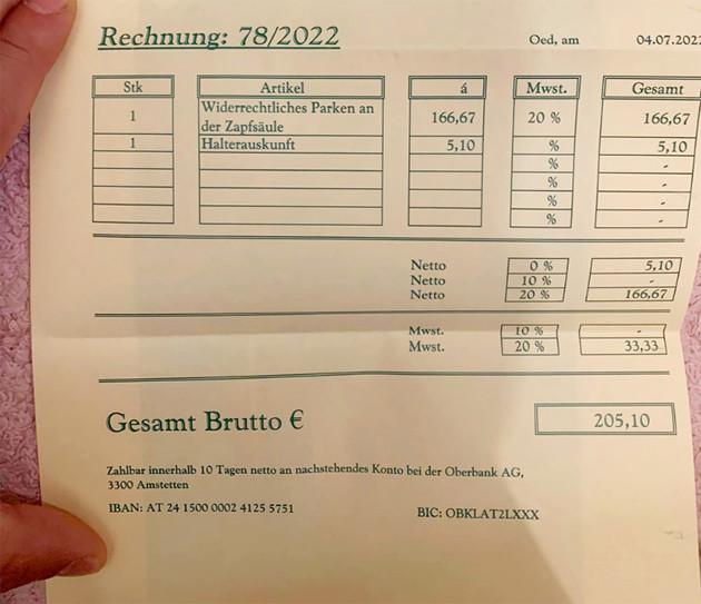 Un șofer moldovean a fost amendat după ce și-a lăsat mașina 40 de minute la o pompă, într-o benzinărie din Austria 778407