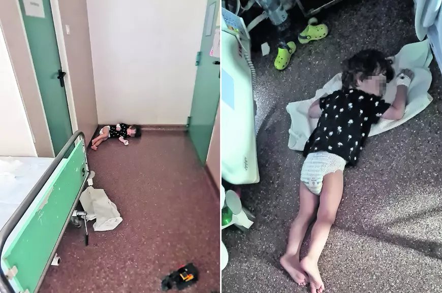 Copil de 3 ani doarme pe podeaua salonului din Grigore Alexandrescu din cauza căldurii insuportabile. Manager: ”În România, vara e cald” 