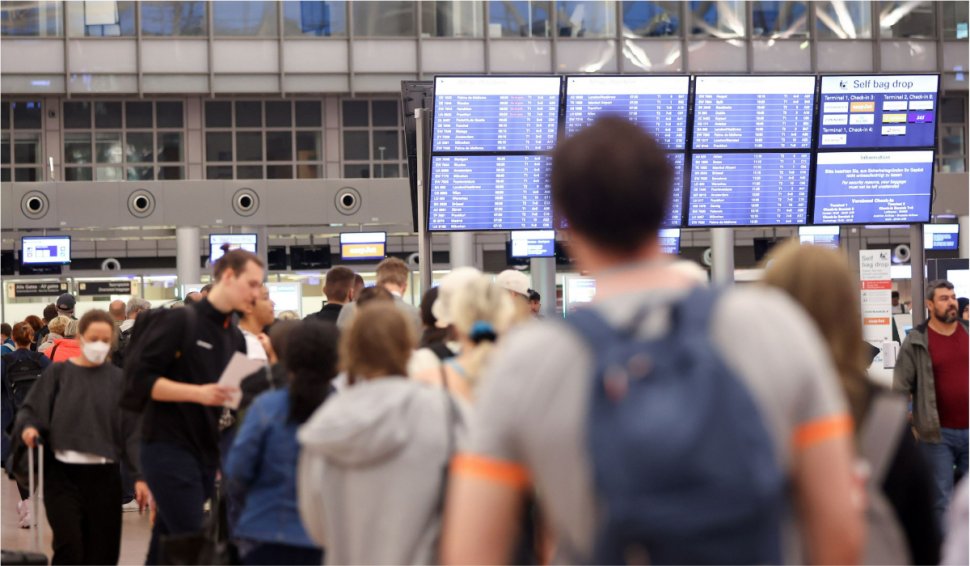 Topul aeroporturilor din Europa cu cel mai mare număr de zboruri întârziate sau anulate în iulie
