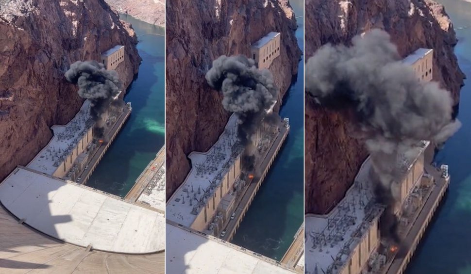 Explozie urmată de incendiu la cel mai cunoscut baraj din Statele Unite ale Americii
