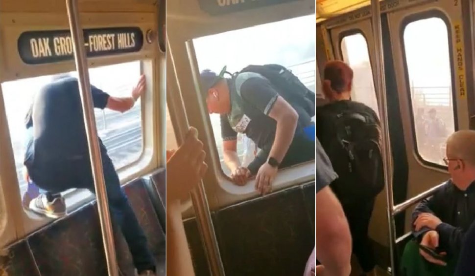 Scene dramatice după ce un tren a luat foc: pasagerii au ieșit pe geamuri iar o femeie s-a aruncat într-un râu, în SUA