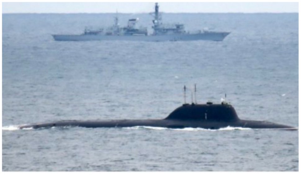 Două submarine ruseşti, urmărite în Marea Nordului de nave britanice 