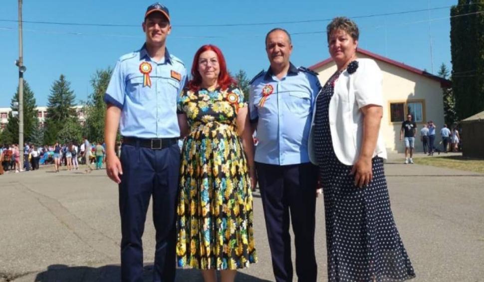 Bogdan, un tânăr crescut la o casă de copii din Arad, a depus jurământul la Școala de Agenți de Poliție 780766