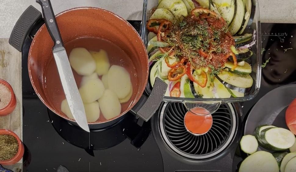 Frumuseţe, rafinament şi gust în ediţia 12 "Gătit la costum", sezonul 2. Ştefan Lungu a gătit alături de Mădălina Bellariu 780302