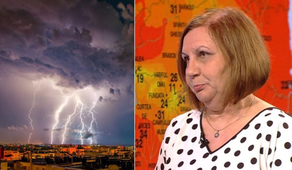Fenomene meteo extreme în România. Directorul ANM, Elena Mateescu, alertă meteo de ploi torenţiale