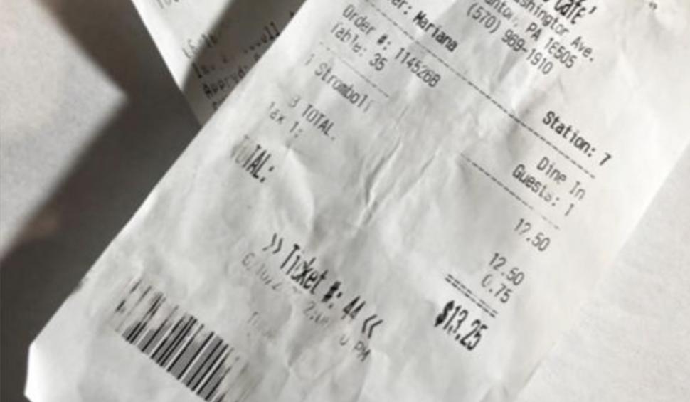 Chelneriță din SUA, în stare de șoc după ce a primit 3.000 de dolari bacșiș la o notă de plată de 13 dolari: "A intrat în birou cu lacrimi în ochi și tremurând"