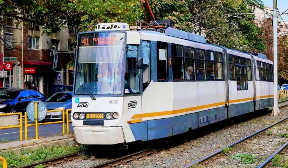 Modificare la transportul în comun din București: De astăzi, tramvaiul 41 nu mai oprește în toate stațiile