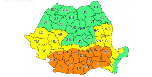 România, sub avertizare ANM de vreme severă | Cod portocaliu de caniculă, urmat de furtuni puternice şi vijelii 781314