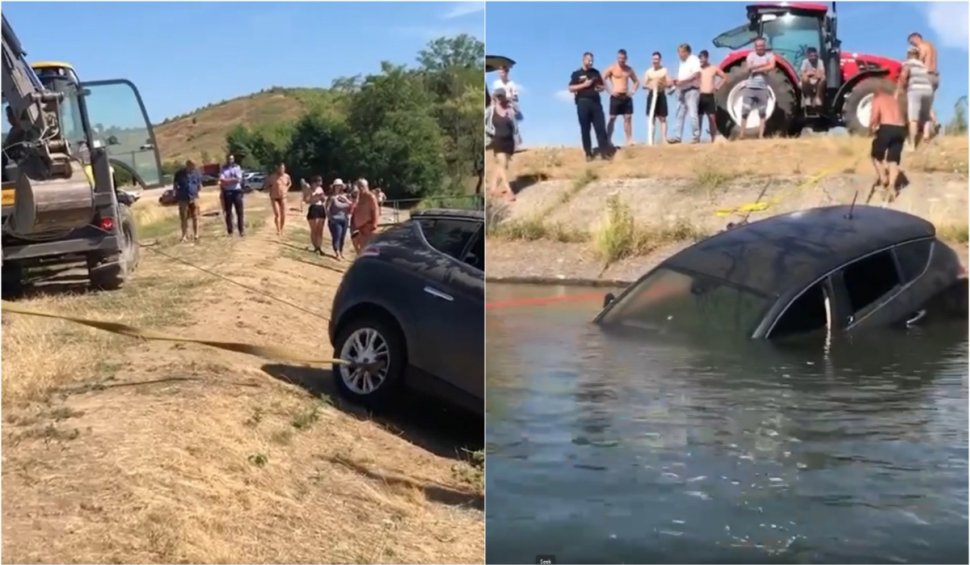 Soțul i-a scufundat mașina soției în lac din răzbunare pentru că vrea să divorțeze, în Satu Mare