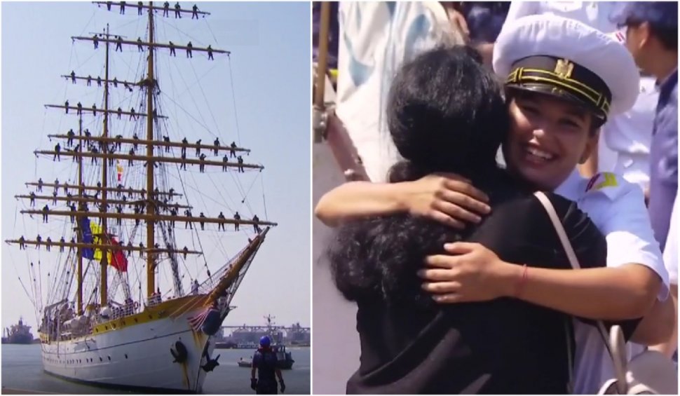 Momente emoţionante în Portul Constanţa! Tinerii marinari şi-au revăzut familiile după un voiaj de 54 de zile