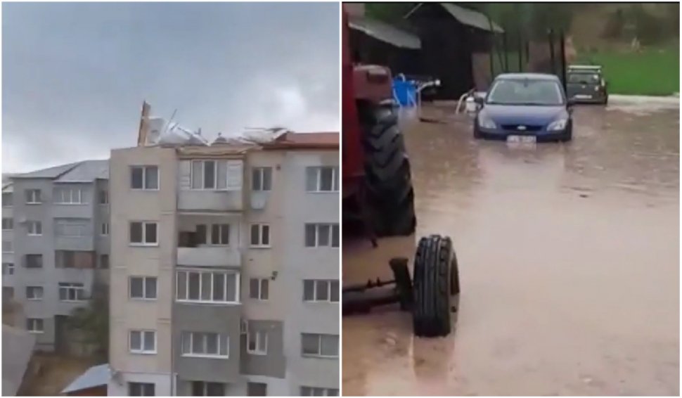 România, măturată de vijelii puternice! Ploile au provocat numeroase dezastre în vestul ţării