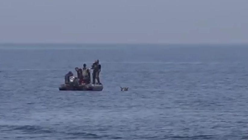 Imagini spectaculoase de la distrugerea minei de război care plutea în derivă la Eforie 782611