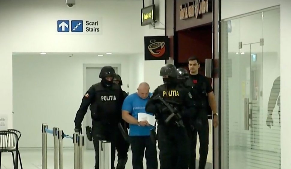Interlopul care a comandat uciderea fostului cuscru al lui Adrian Minune, adus cu mascații pe Aeroportul Otopeni