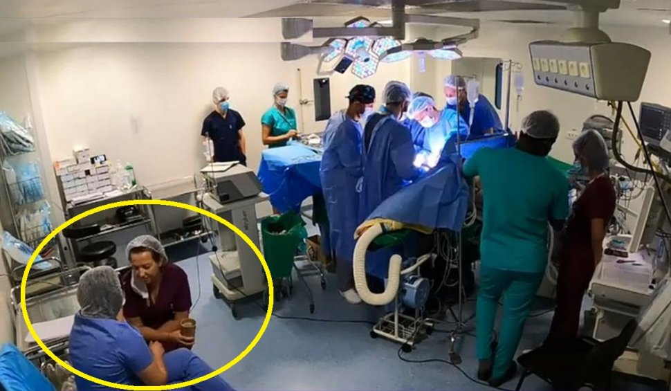 Cum au fost surprinse două cadre medicale în timpul unei operații la Fundeni. Medic: ”Horror! Inadmisibil. Asta e esența medicinei românești”