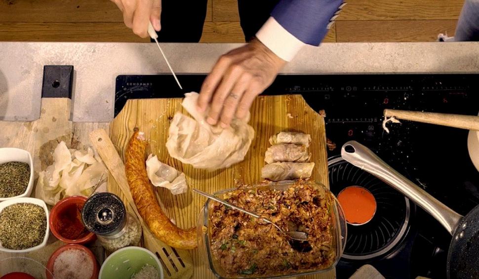 Sâmbătă cu miros de sarmale moldoveneşti în cuib de varză murată | Cătălin Anchidin, invitat special în ediţia 14 "Gătit la costum", sezonul 2: "Am jucat rolul unui mort" 783546