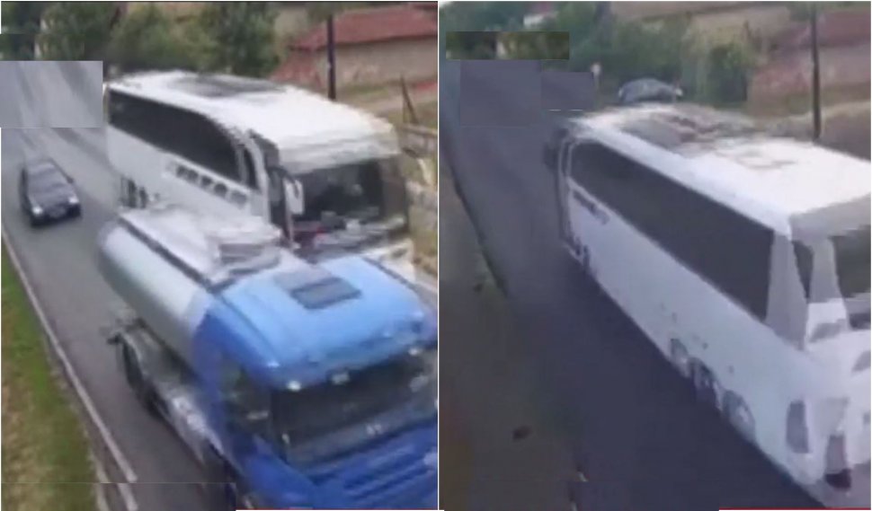 Autocarul din accidentul din Bulgaria, filmat înainte de tragedie | Depăşiri la limită şi viteză peste limita legală