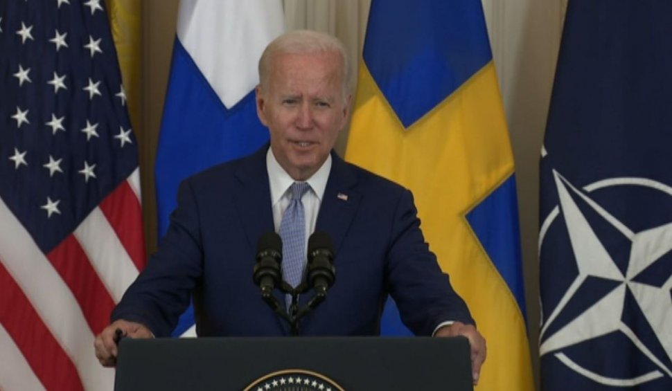 Joe Biden a vorbit despre Vladimir Putin la ceremonia de semnare a documentelor de aderare la NATO a Suediei și Finlandei