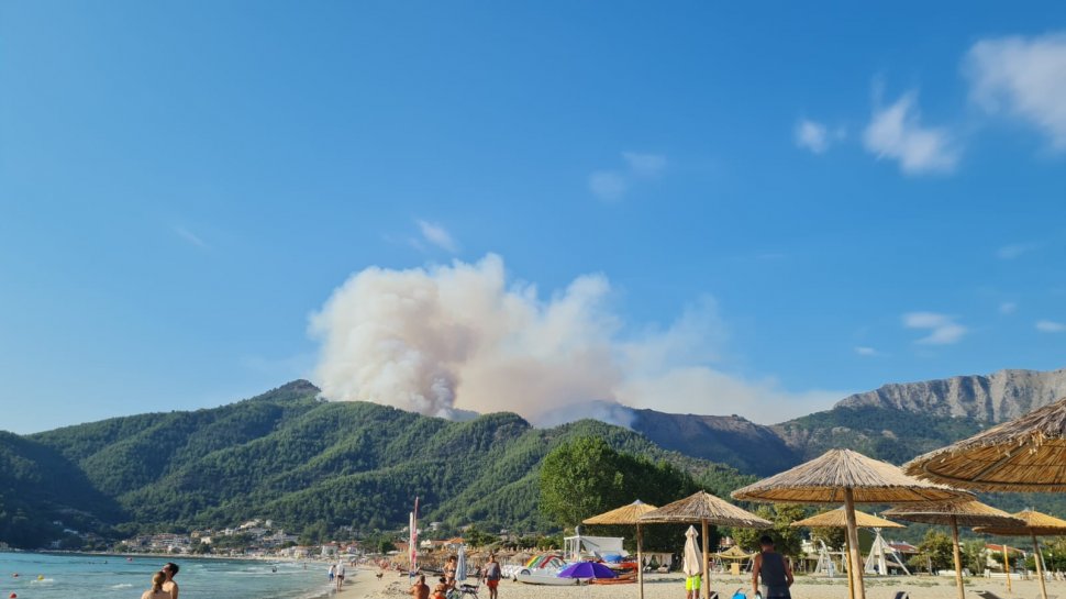 "Focul ar putea fi pus intenţionat" | Corespondenţă specială din Thassos, staţiunea cuprinsă de flăcări