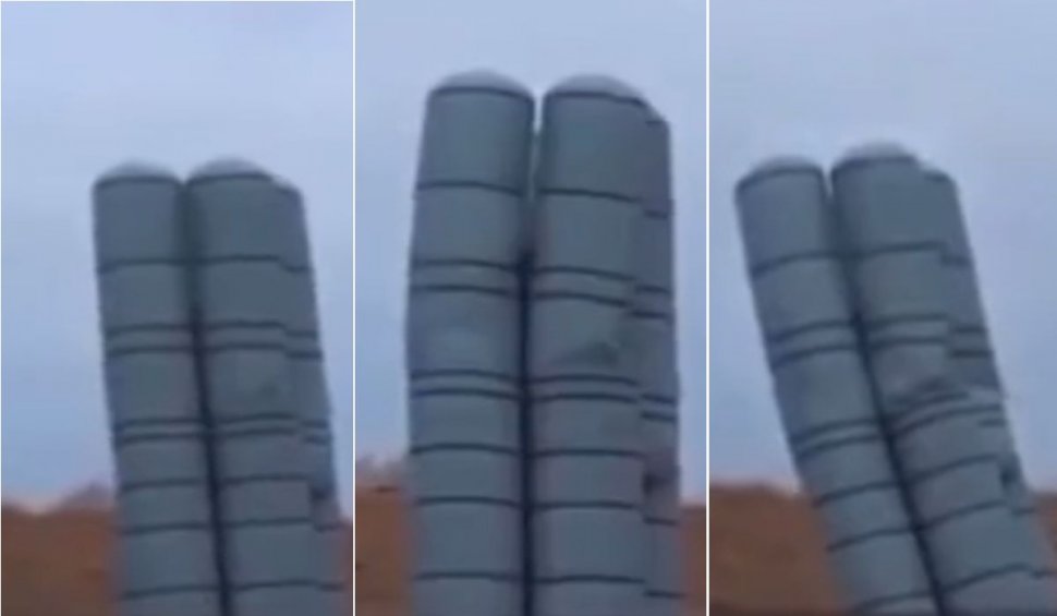 Rușilor li s-au "înmuiat" lansatoarele S-400 din Crimeea. Imaginile au fost surprinse în direct