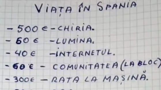 ”Ați vrut Spania, luați Spania!” | Român plecat la muncă a spus cât costă să trăiești o lună în Spania