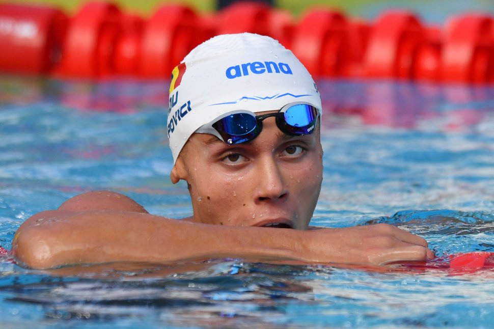 David Popovici, în finală și la 200 metri liber, la europenele de natație de la Roma