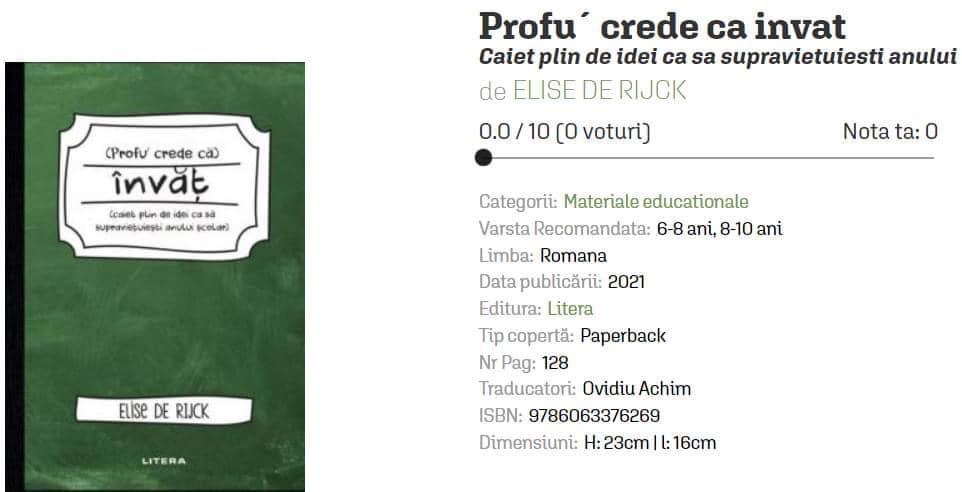 "Cum să faci voodoo dacă te-a enervat omul de la catedră", sfaturi revoltătoare într-o carte pentru copii apărută la o editură din România| Reacţia părinţilor 785503