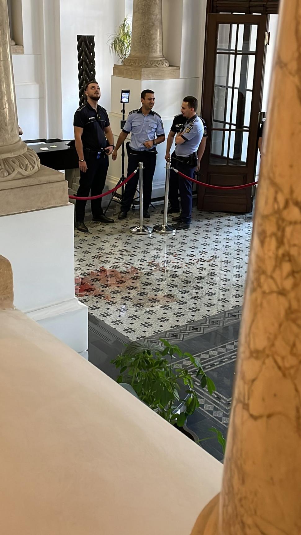 Copil de 7 ani, rănit grav după ce o statuie din Primăria Capitalei a căzut peste el 786145