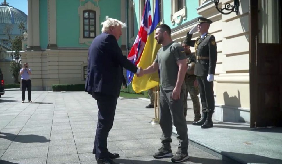 Boris Johnson, vizită-surpriză la Kiev, de Ziua Independenței Ucrainei: "Ucraina poate să câștige și va câștiga războiul!"