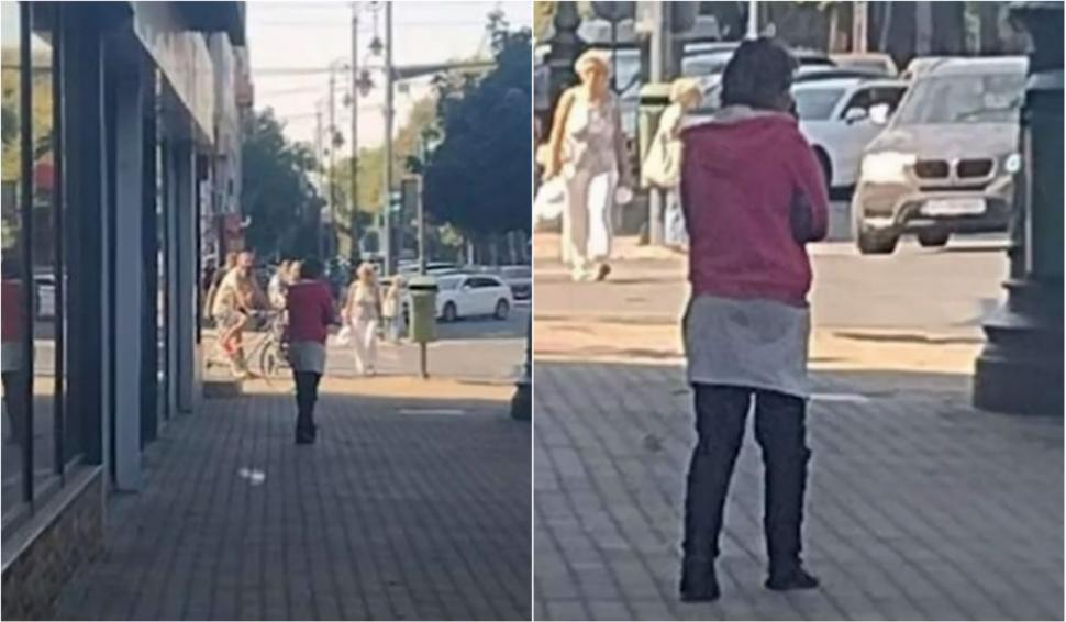 Femeia cu probleme psihice din Arad, care a împins o tânără în stradă, din nou liberă