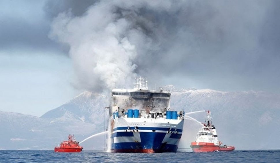 Un feribot cu sute de oameni la bord a luat foc în largul Suediei | Norvegia trimite nave în ajutor