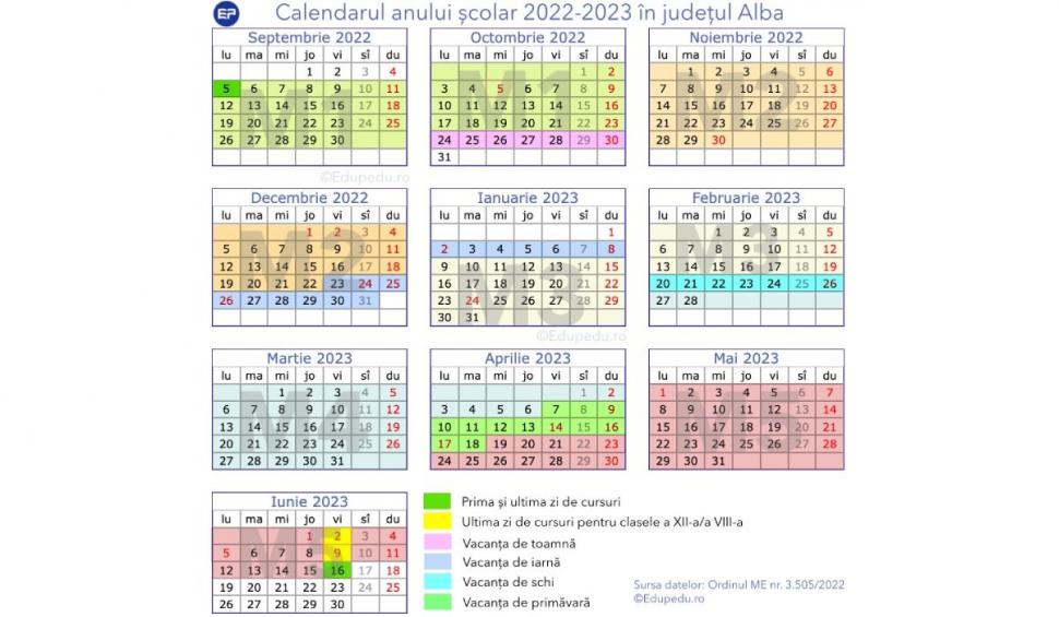 Calendar pentru anul școlar 2022-2023 | Fiecare județ va avea o structură diferită 778287