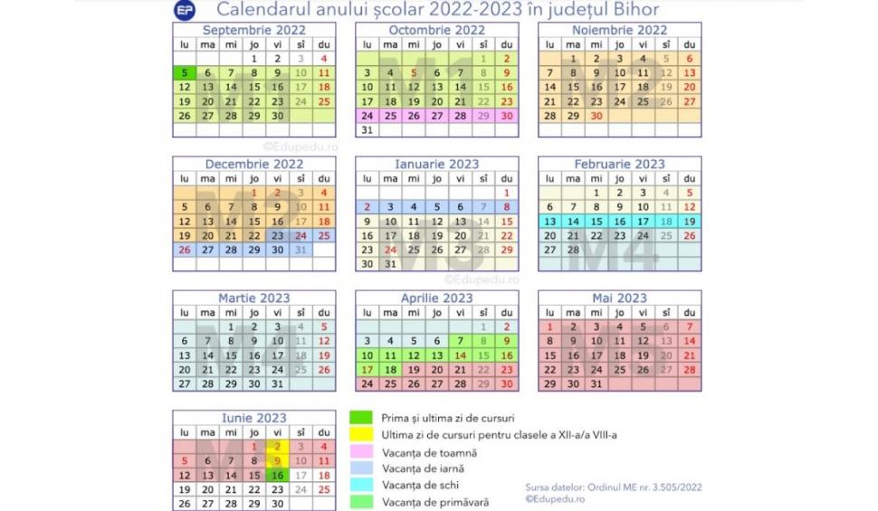 Calendar pentru anul școlar 2022-2023 | Fiecare județ va avea o structură diferită 778291