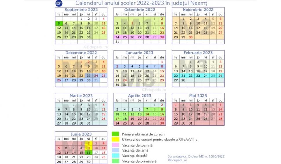 Calendar pentru anul școlar 2022-2023 | Fiecare județ va avea o structură diferită 778316