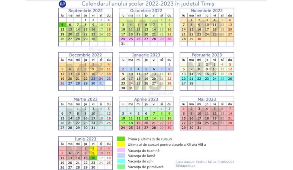Calendar pentru anul școlar 2022-2023 | Fiecare județ va avea o structură diferită 778323