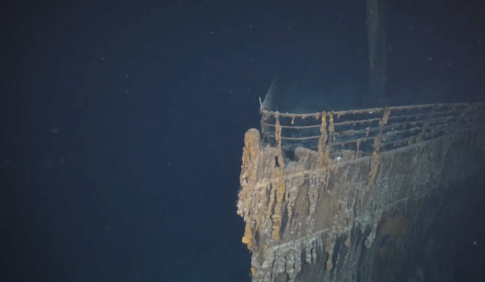 Imagini cu epava Titanicului, așa cum n-a fost văzută în 100 de ani. Prima filmare 8K cu nava scufundată în Oceanul Atlantic