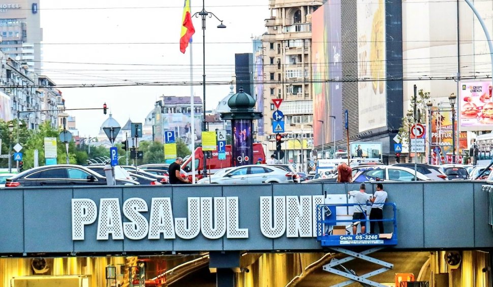 Primele imagini oficiale cu Pasajul Unirii din București. Se redeschide odată cu începerea școlii