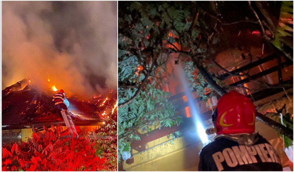 Pompierul care a incendiat intenționat o casă din Sibiu a fost arestat preventiv pentru 30 de zile
