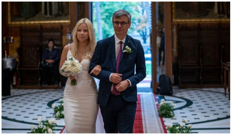 Nuntă mare în familia lui Virgil Popescu. Ministrul Energiei şi-a măritat fiica