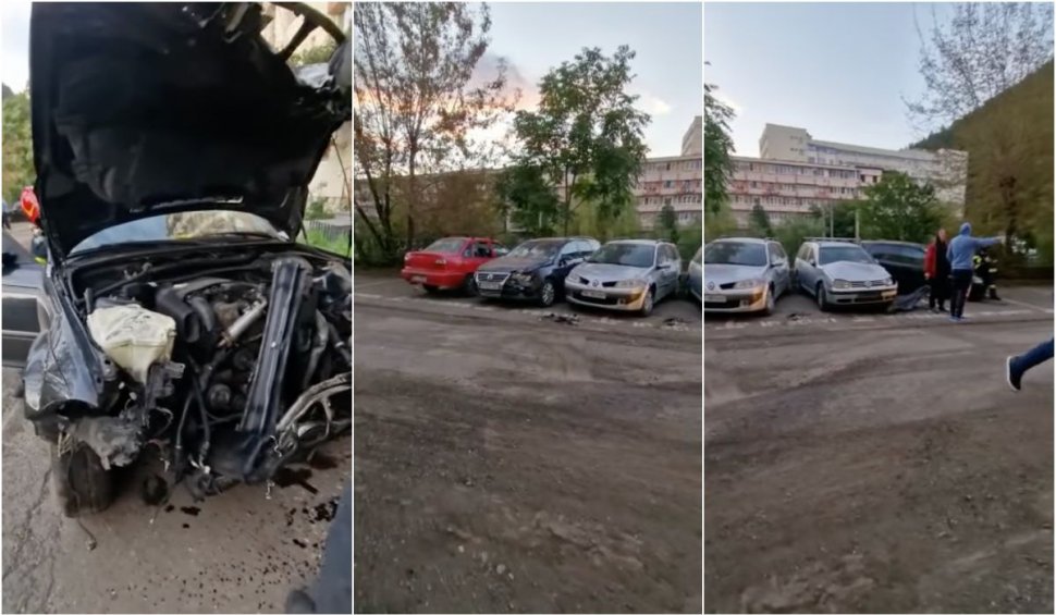 Un șofer de 18 ani, beat și drogat, a provocat un accident în Piatra Neamț | A avariat 6 mașini