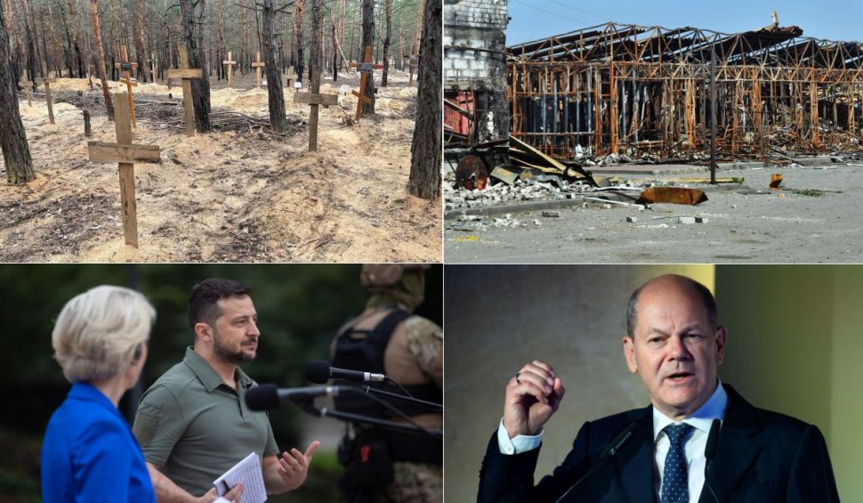 Război în Ucraina, ziua 205. Zelenski susține că există dovezi de tortură și crime de război în nord-estul recucerit
