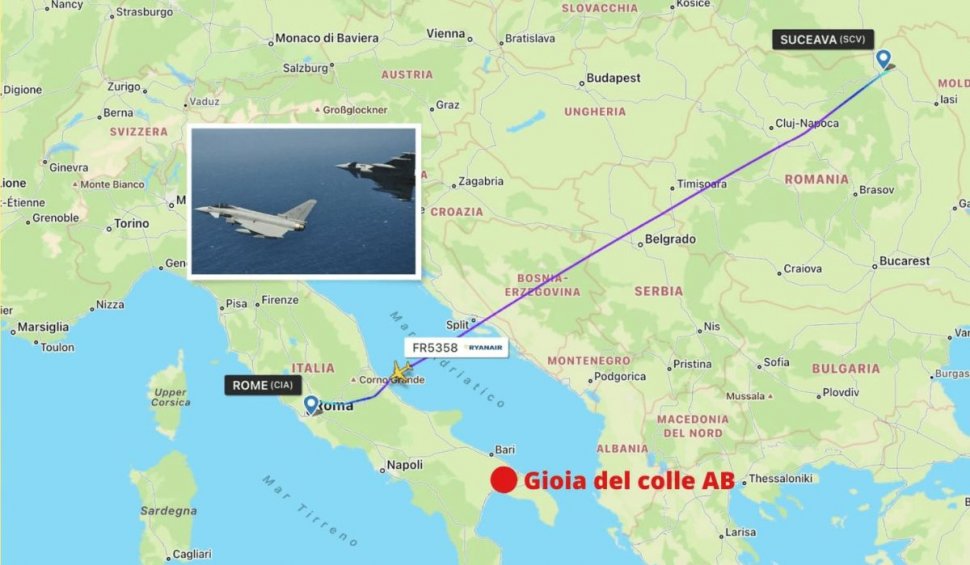 Un avion românesc a provocat panică în Italia. Alertă în pensinsulă